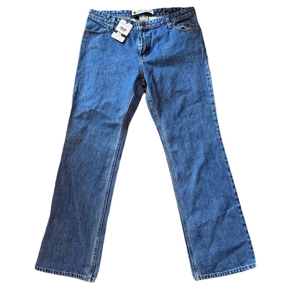Harley Davidson Brand New Vintage Straight Jeans Biker Denim Women's 14 NWT